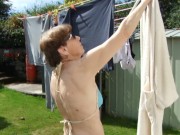 Sexy Way To Hang My Clothes In A Thong And Sexy Bra...Sexy And Hot!