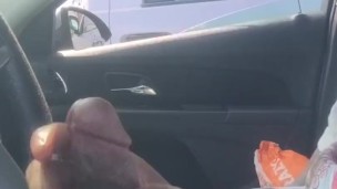 Beating My BBC in public parking lot in Chicago on break Almost got caught