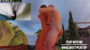 Whore is fucked hard in villa. 3D Porn Game