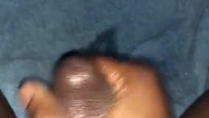 Horny Black Guy Can’t Stop Cummin