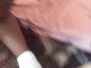 Ebony Plays In Pussy Making It Drip
