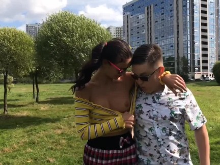 Very hot girl fucked boy after school