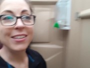 DOrky Girl Uses Porta John 3/16