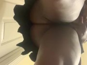 EBONY TEEN HAS UPSKIRT ORGASM 11/16