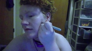 Trans Slut writes all over her Body