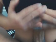 POV Handjob and sport bra fuck. shhhhh I want your cumshot at parents home 4/16