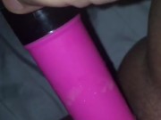 I fuck my pussy while my man is in the next room