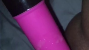 I fuck my pussy while my man is in the next room
