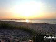 Caught On The Beach by Stranger (Public Blowjob) - Amateur Couple PN 1/16