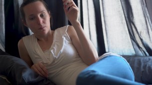 girl Enjoying a Smoke