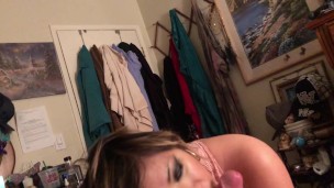 asian throat and big white cock for deepthroat extravaganza