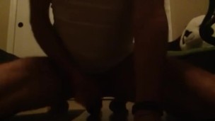 Evening dildo ride with a nice load