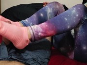 Pink Stance Sockjob Ruined Orgasm 5/16
