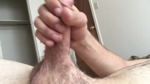 Man Masturbates Before Work - Massive Cumshot