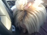 Fake Taxy Driver cum a lot in my mouth, Public masturbation 15/16