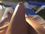 Talia Mint Pool 'n Closeup Solo Masturbation 2/16