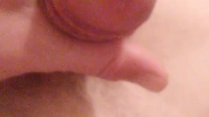 Transgirl Squeezing Pre-Cum Out