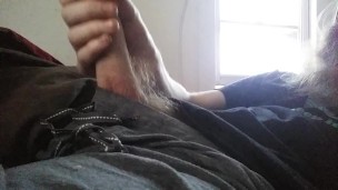 Stroking and displaying my cock