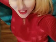 Public restaurant, a madly horny milf no panties in a short dress wants it 8/16