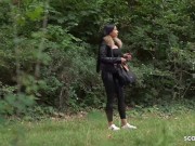 GERMAN SCOUT - TATTOO MODEL SNOWWHITE BEI ECHTEN STRASSEN CASTING GEFICKT 1/16