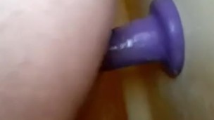Masturbating in the shower, in the pussy then ass