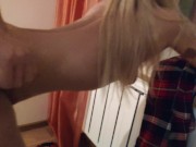 Fit Blonde Teen Has Quick Sex and Got Jizz on Her Sexy Abs - 4K 60fps 15/16