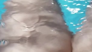 Swimming naked in my pool