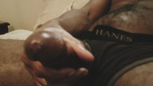 Teasing my oiled cock