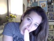 DaniDaniels(dot)com - Really Hot Dirty Talk POV With Dildo BJ 8/16