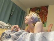 I finally make him cum with just my mouth! ^_^  4/16