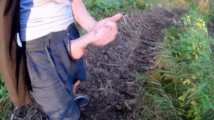 Exploring the nature #7 - Walking with my cock out. Massive cumshot in POV!
