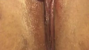 Playing with my tight wet hairy pussy