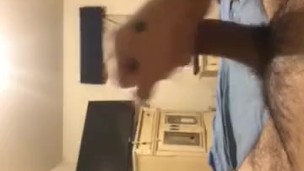  Me stroking my cock before work 