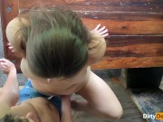 hard pounding makes her moan and whimper - amateur couple fucks on a table 2/16