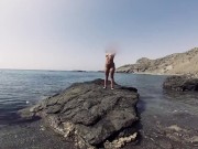 Public beach. Nude snorkeling / Underwater. Save the ocean and have fun! 11/16