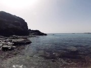 Public beach. Nude snorkeling / Underwater. Save the ocean and have fun! 3/16