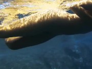 Public beach. Nude snorkeling / Underwater. Save the ocean and have fun! 7/16