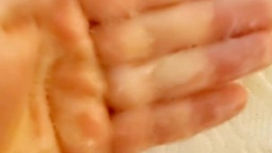 Playing with my cum