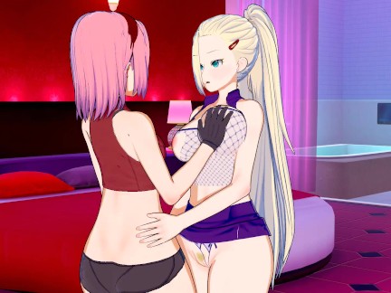 Naruto - Ino Eats Out Sakura 3D Hentai