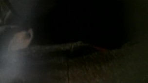 Rubbing clit sitting on couch