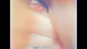 Playing with his cum