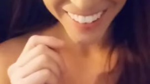 Showing off big tits