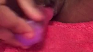 Playing with my tight pussy 