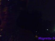 Public street risky full nudity walk: Magretta Dering naked custom vid