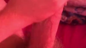 Stroking my hard cock sensually