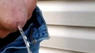 Pissing by the neighbors house.