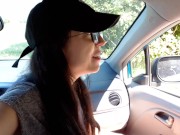 Having A Piss Out Of My Car Along The Country Road 1/16