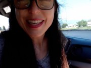 Having A Piss Out Of My Car Along The Country Road 2/16