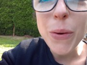 Smoking  and Casually Wetting My Panties In The Grass 11/16