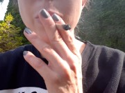 Smoking  and Casually Wetting My Panties In The Grass 15/16